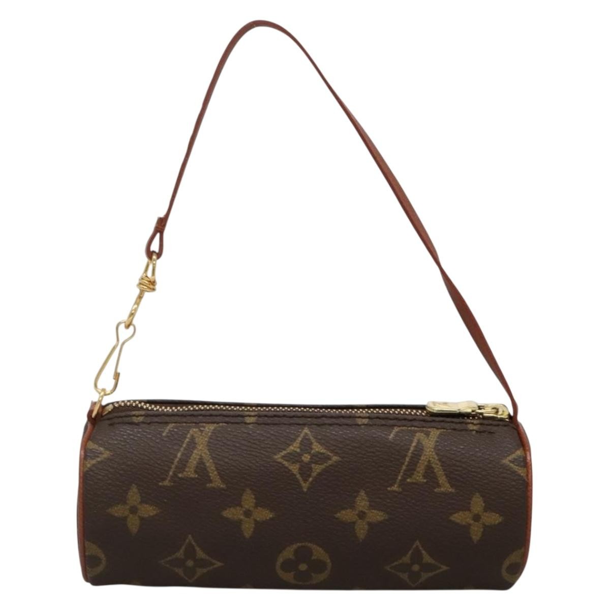 Louis Vuitton Papillon Pochette Monogram Canvas, BROWN, CANVAS, Handbag