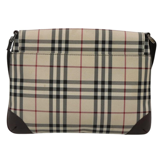 Burberry Nova check Shoulder bag Canvas, BEIGE, CANVAS, Shoulder bag
