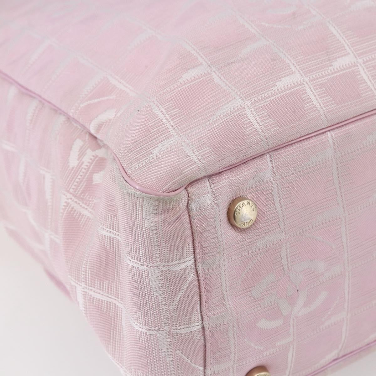 Chanel Travel Line Tote Nylon, PINK, NYLON, Tote bag