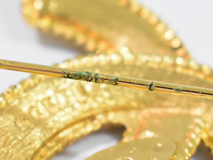 Chanel CC Brooch Metal, GOLD, GOLD_PLATED, Brooch