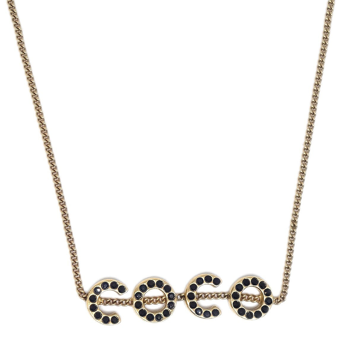 Chanel Coco Long Necklace Gold-plated, GOLD, GOLD_PLATED, Necklace