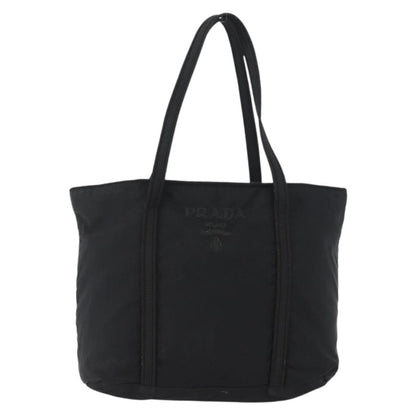 Prada Vintage Zip Tote Tessuto, Black, Nylon, Tote Bag