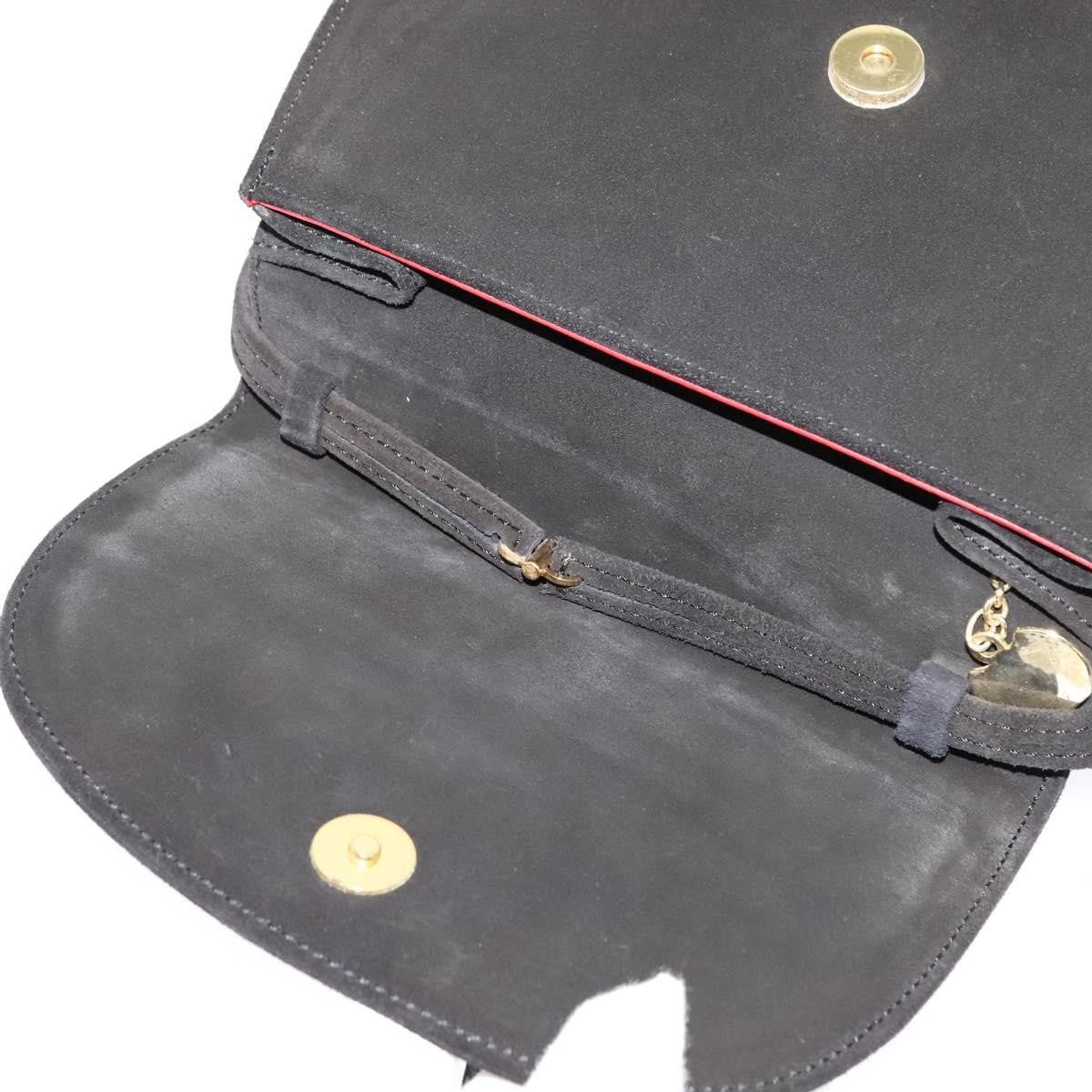 Celine Handbag Suede, BLACK, SUEDE, Handbag