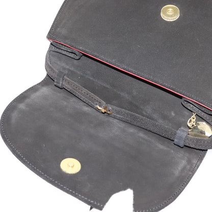 Celine Handbag Suede, BLACK, SUEDE, Handbag