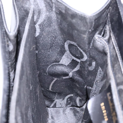 Salvatore Ferragamo Gancini Convertible Top Handle Bag Leather, BLACK, LEATHER, Handbag