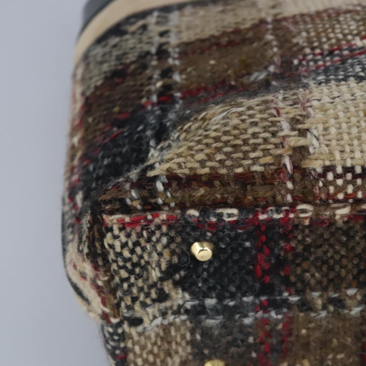 Burberry Vintage tote bag Wool, BEIGE, WOOL, Tote bag