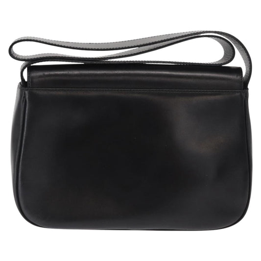 Salvatore Ferragamo Vala Shoulder Bag Leather, BLACK, LEATHER, Shoulder bag