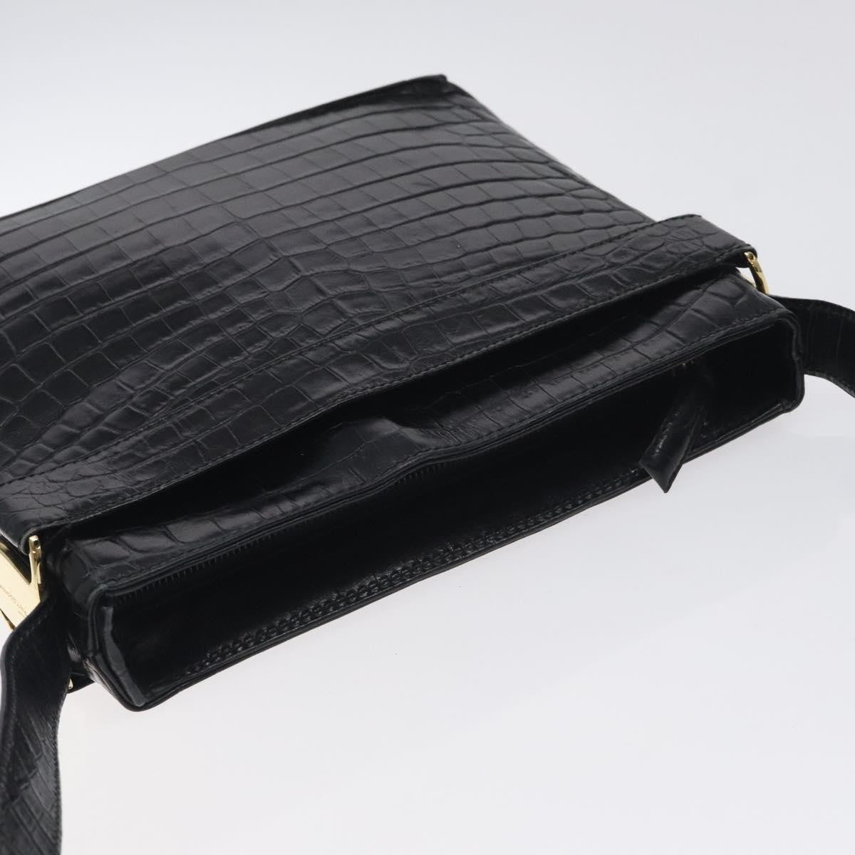 Salvatore Ferragamo Vara shoulder Bag Leather, BLACK, LEATHER, Shoulder bag