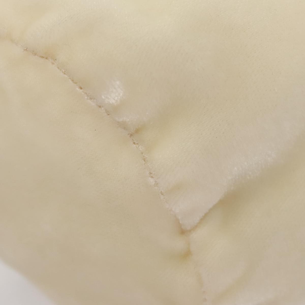 Prada Drawstring Pouch Velvet, BEIGE, VELVET, Clutche & pouche