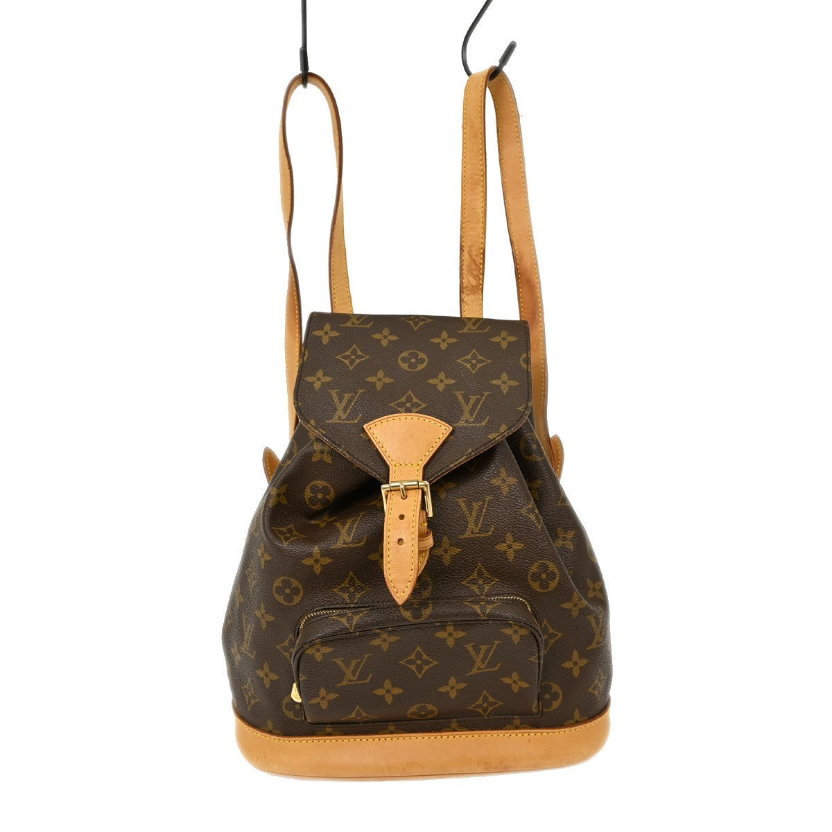 Louis Vuitton Vintage Montsouris Backpack Monogram Canvas, BROWN, CANVAS, Backpack