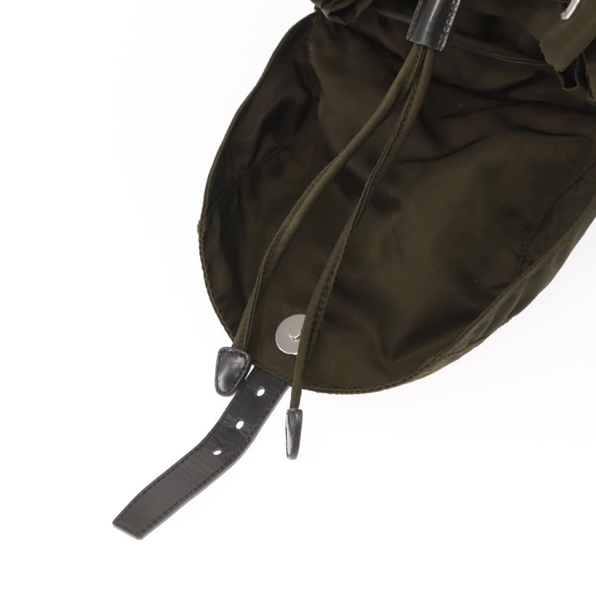 Prada Double Front Pocket Backpack Tessuto, GREEN, NYLON, Backpack