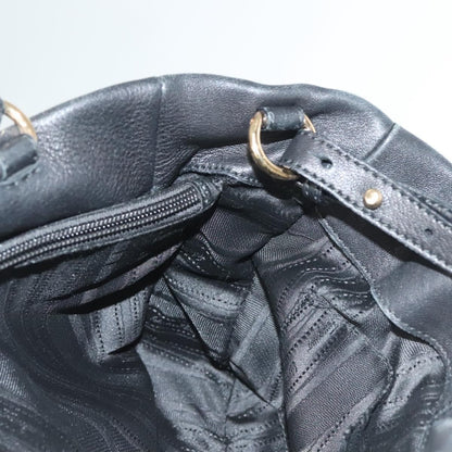 Salvatore Ferragamo Vala Handbag Leather, BLACK, LEATHER, Handbag