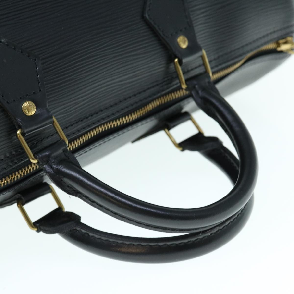 Louis Vuitton Speedy Handbag Epi Leather, BLACK, LEATHER, Handbag