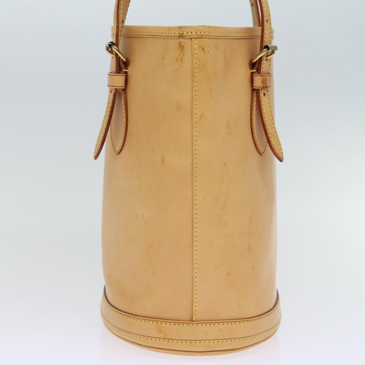 Louis Vuitton Bucket Bag Leather, BEIGE, LEATHER, Handbag