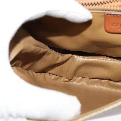 Celine Macadam Shoulder Bag PVC Leather, BEIGE, CANVAS, Shoulder bag