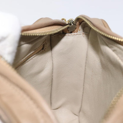 Chanel Vintage Camera Tassel Bag Lambskin, BEIGE, LEATHER, Crossbody bag