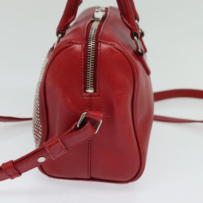 Saint Laurent Classic Baby Duffle Bag Leather, RED, LEATHER, Travel bag