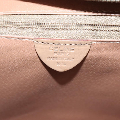 Celine Vintage Macadam Handbag Canvas and Leather, BROWN, CANVAS, Handbag