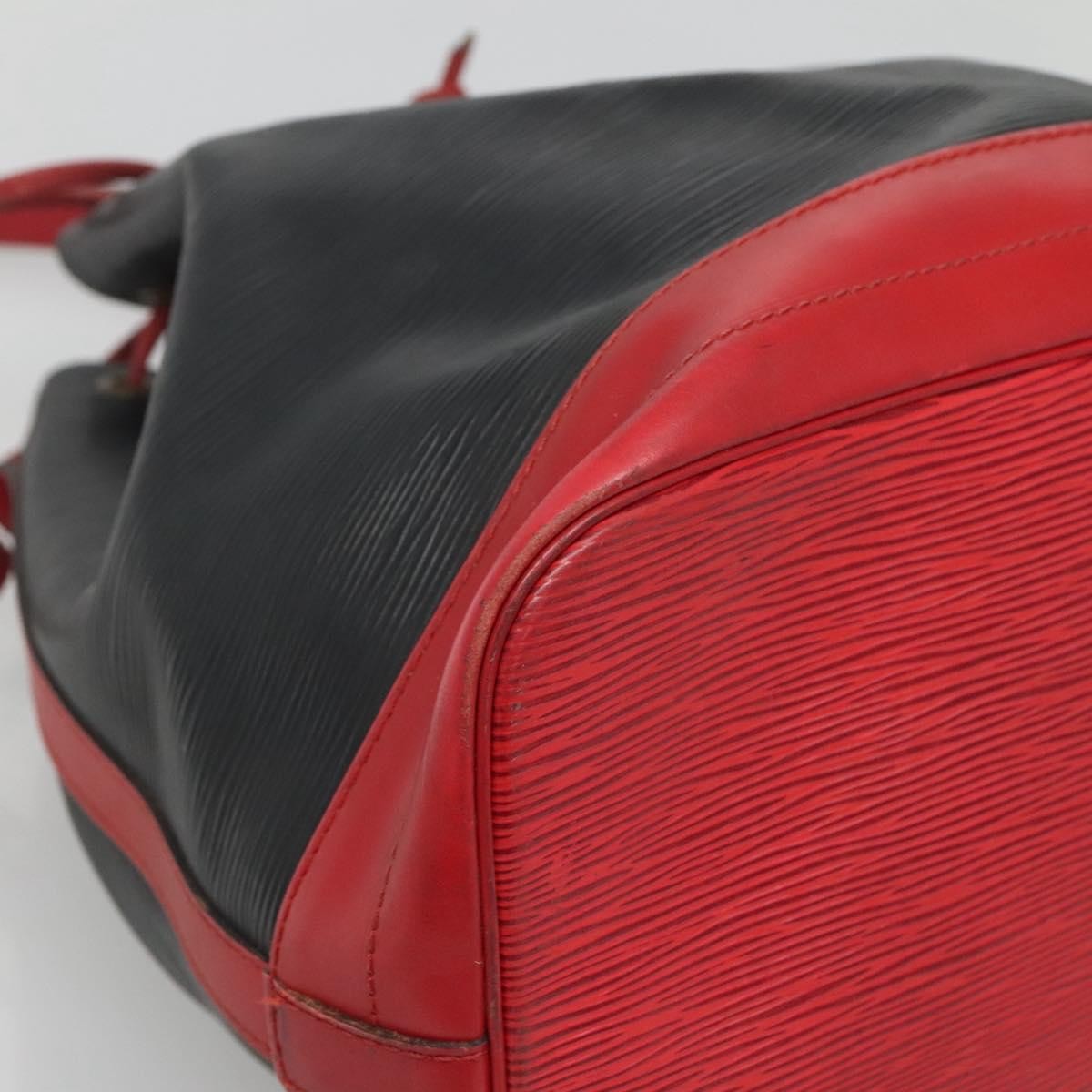 Louis Vuitton Bicolor Noe Handbag Epi Leather, BLACK, LEATHER, Handbag