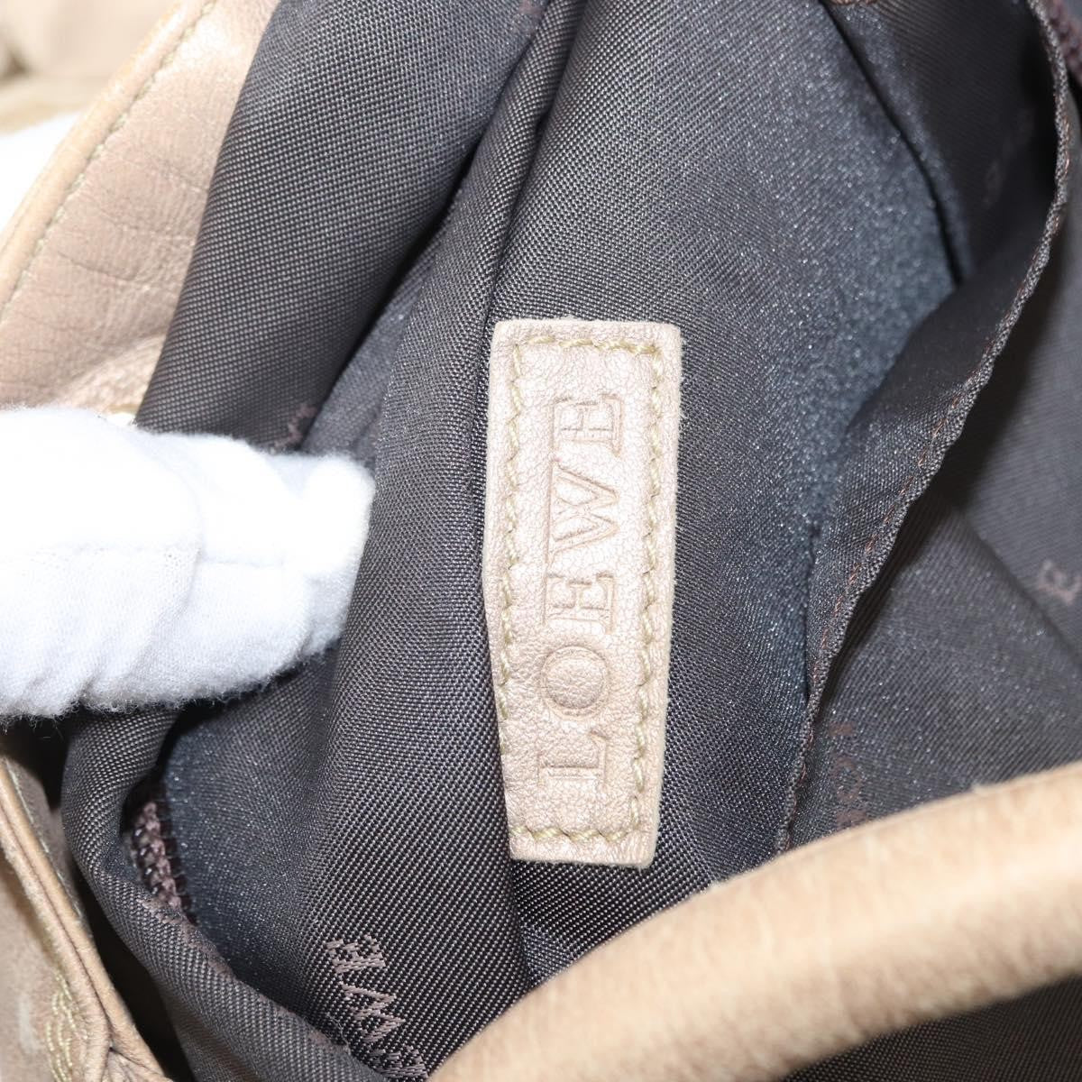 Loewe Anagram Logo Nappa Aire Hand Bag Leather, BEIGE, LEATHER, Handbag