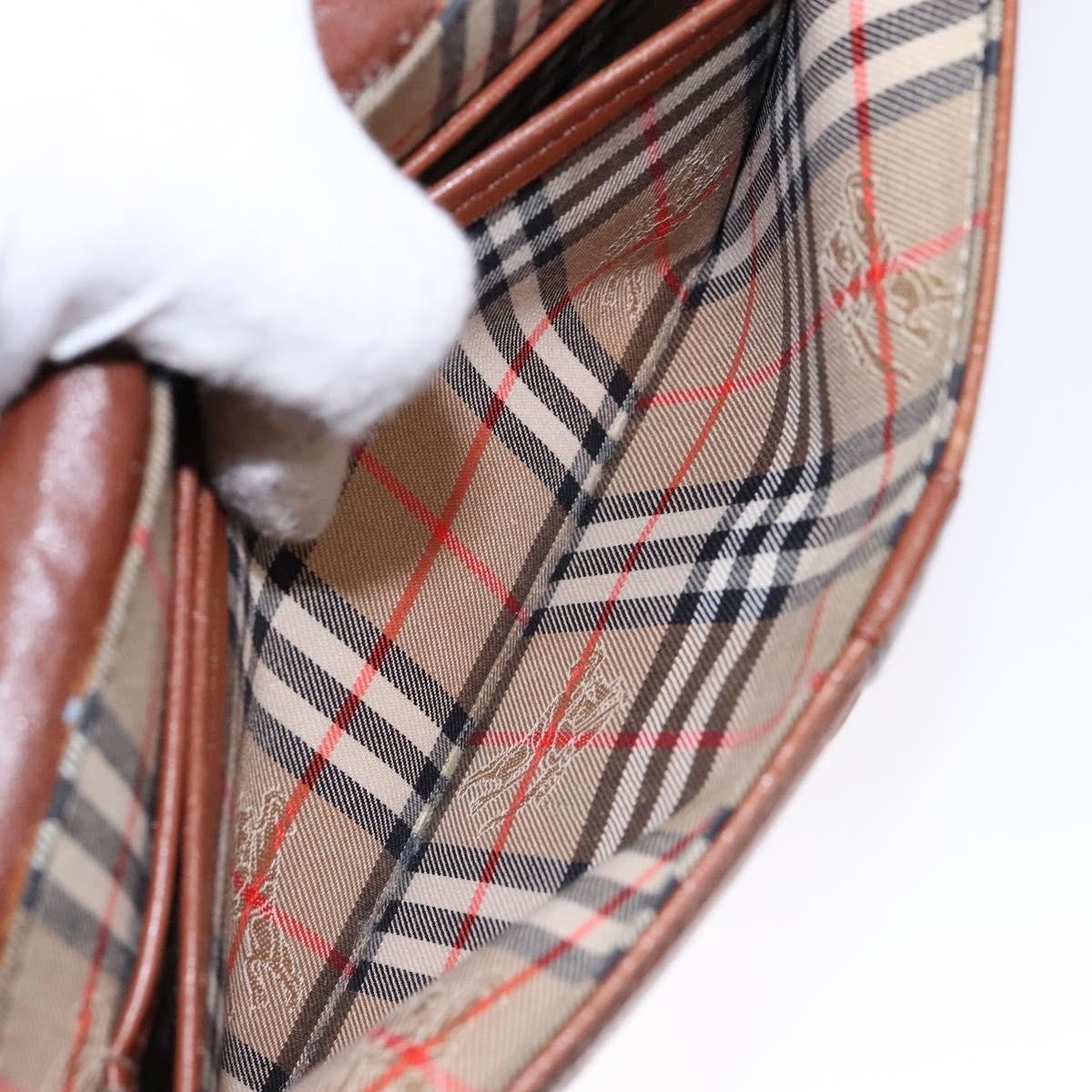 Burberry Flap Shoulder Bag Leather, BROWN, LEATHER, Shoulder bag