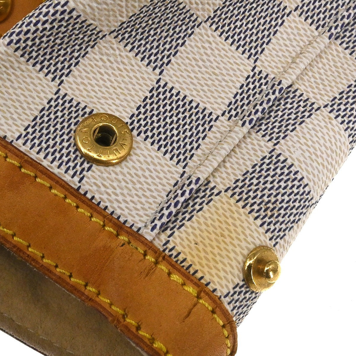 Louis Vuitton Hampstead Handbag Damier, White, Canvas, Tote Bag