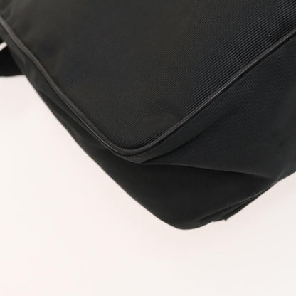 Fendi Vintage Double Buckle Flap Shoulder Bag Nylon, BLACK, NYLON, Shoulder bag