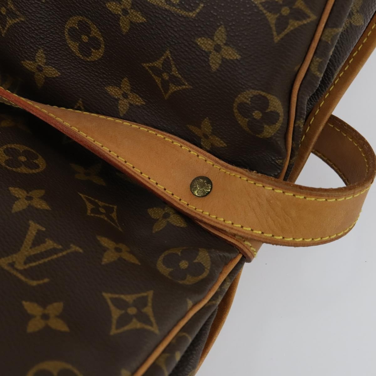 Louis Vuitton Saumur Handbag Monogram Canvas, BROWN, CANVAS, Shoulder bag