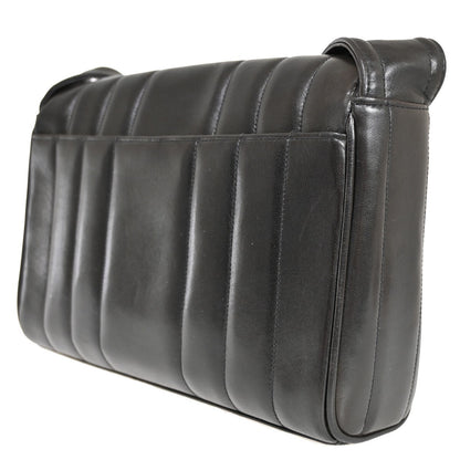 Chanel Mademoiselle Camera Bag Vertical Quilted Lambskin, BLACK, LEATHER, Shoulder bag