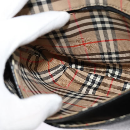 Burberry Flap Shoulder Bag Leather, BLACK, LEATHER, Shoulder bag