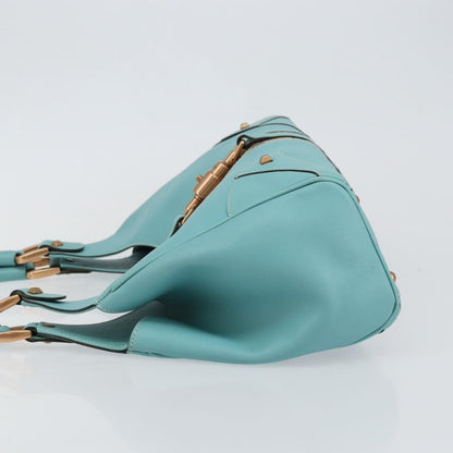 Gucci Joy Bardot Hobo Leather, BLUE, LEATHER, Shoulder bag