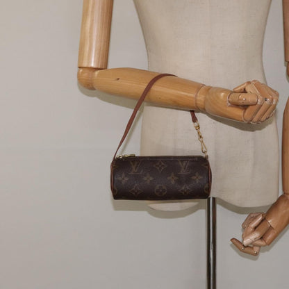 Louis Vuitton Papillon Pochette Monogram Canvas, BROWN, CANVAS, Handbag