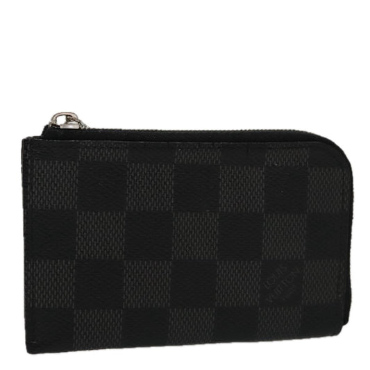 Louis Vuitton Porte-Monnaie NM Wallet Damier Graphite, GRAY, CANVAS, Wallets