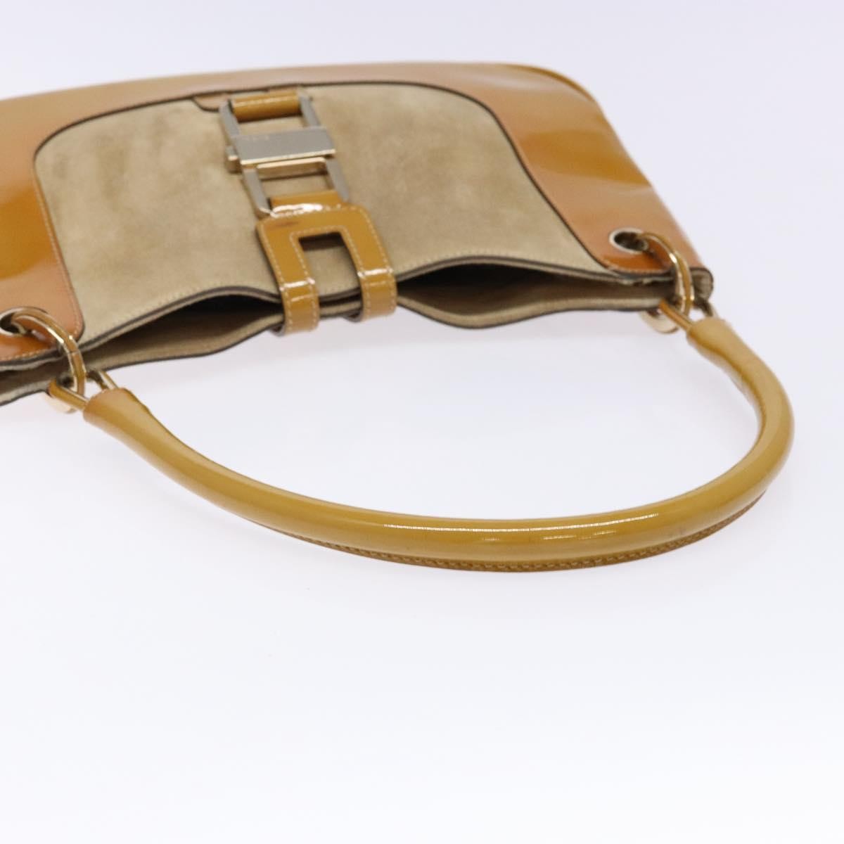 Gucci Jackie Bag Patent Leather, BEIGE, SUEDE, Shoulder bag