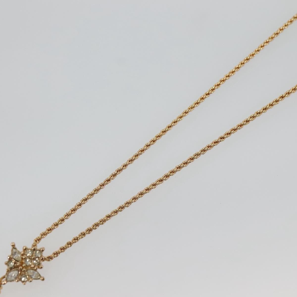 Christian Dior CD Pendant Necklace Metal, GOLD, METAL, Necklace