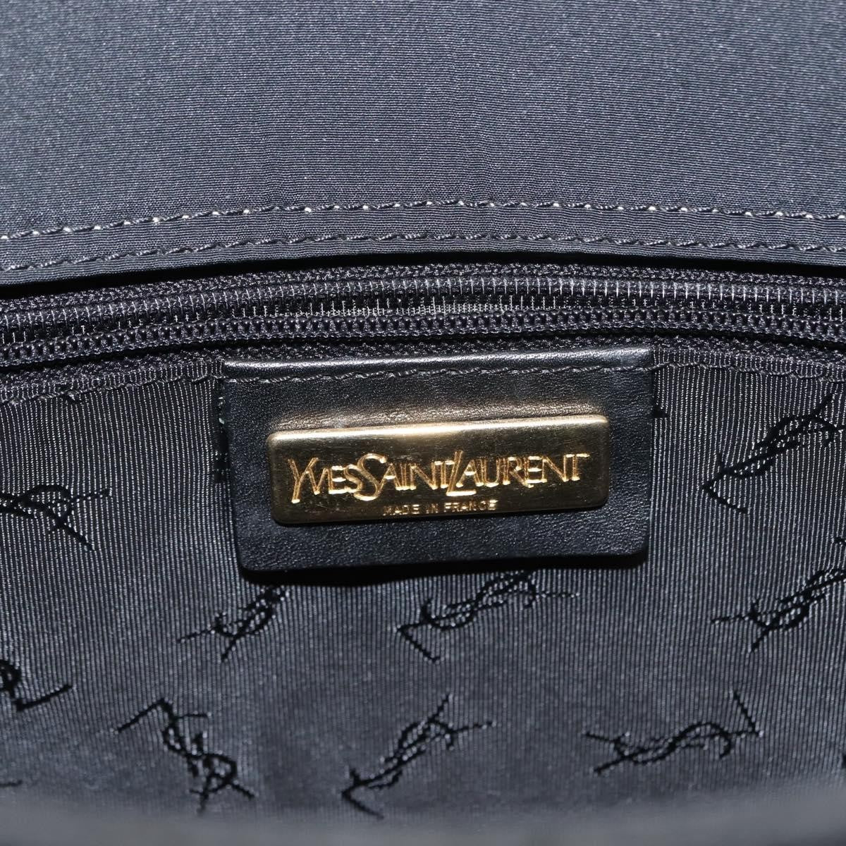 Saint Laurent Vintage Shoulder Bag Nylon, BLACK, NYLON, Tote bag