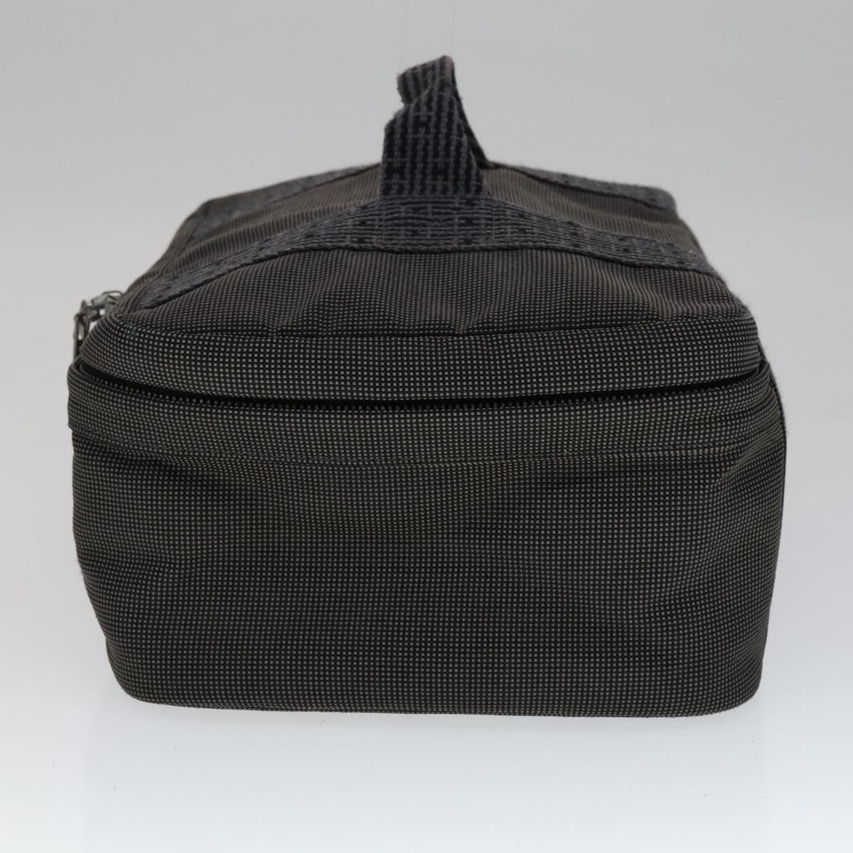 Hermes Vanity Herline Pouch Canvas, GRAY, CANVAS, Clutche & pouche