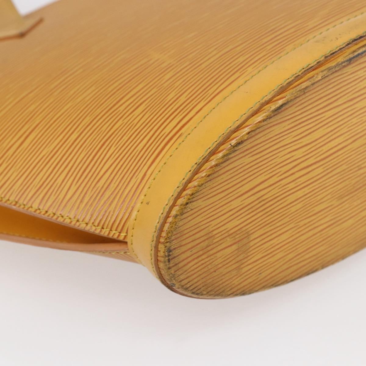 Louis Vuitton Saint Jacques Handbag Epi Leather, YELLOW, LEATHER, Handbag