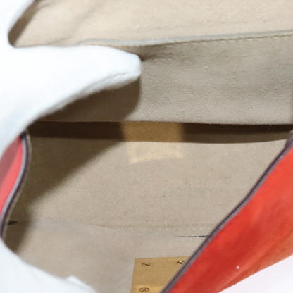 Chloe Drew Crossbody Bag Leather and Suede, RED, SUEDE, Shoulder bag