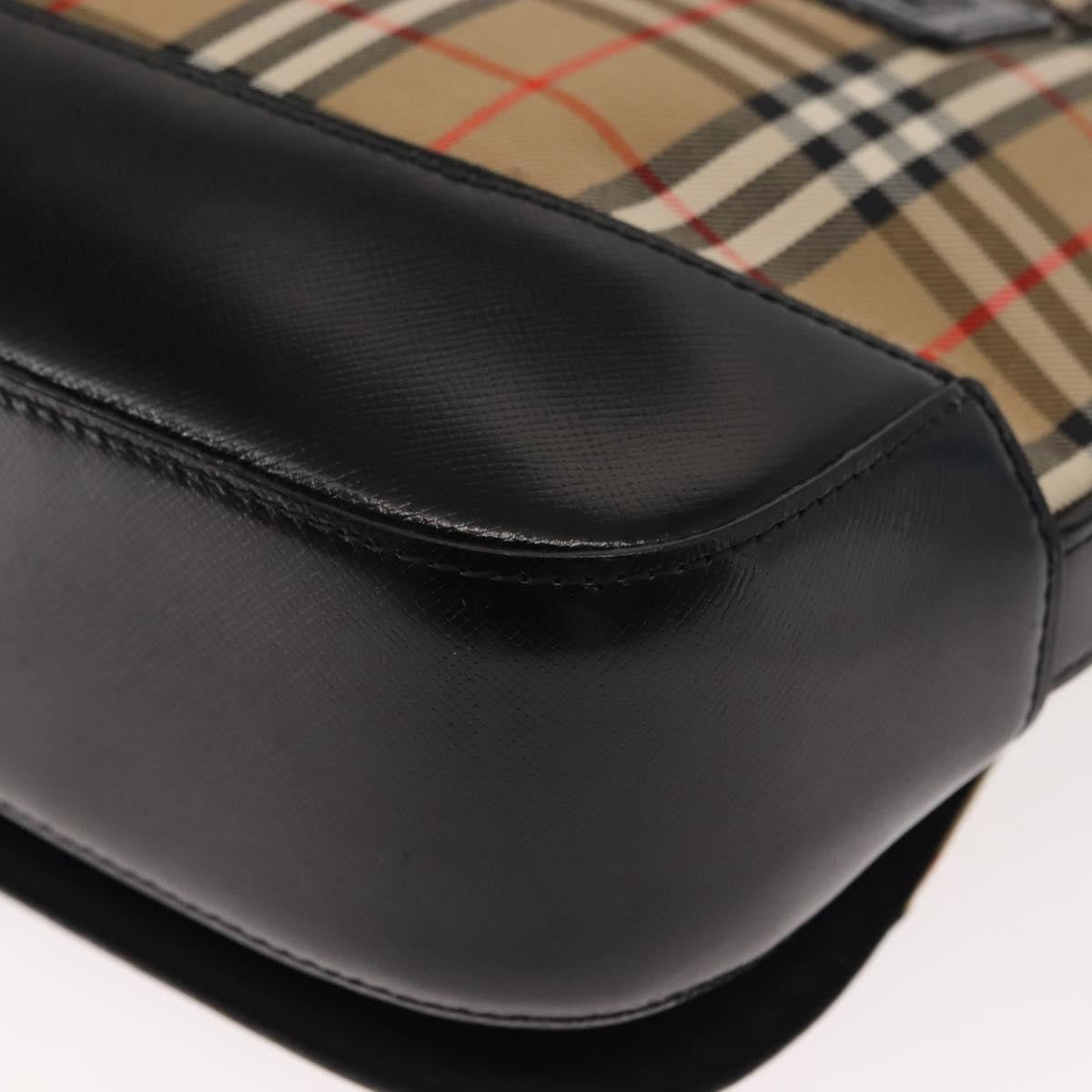 Burberry Nova check Shoulder bag Canvas, BEIGE, CANVAS, Shoulder bag