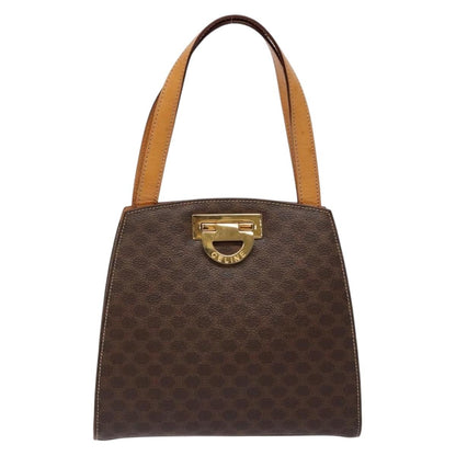 Celine Vintage Macadam Handbag Macadam, BROWN, CANVAS, Handbag