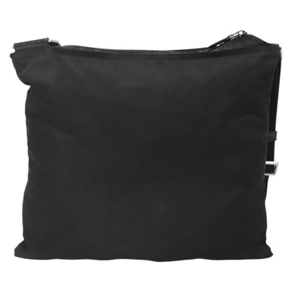 Prada Flat Messenger Bag Tessuto, BLACK, NYLON, Shoulder bag