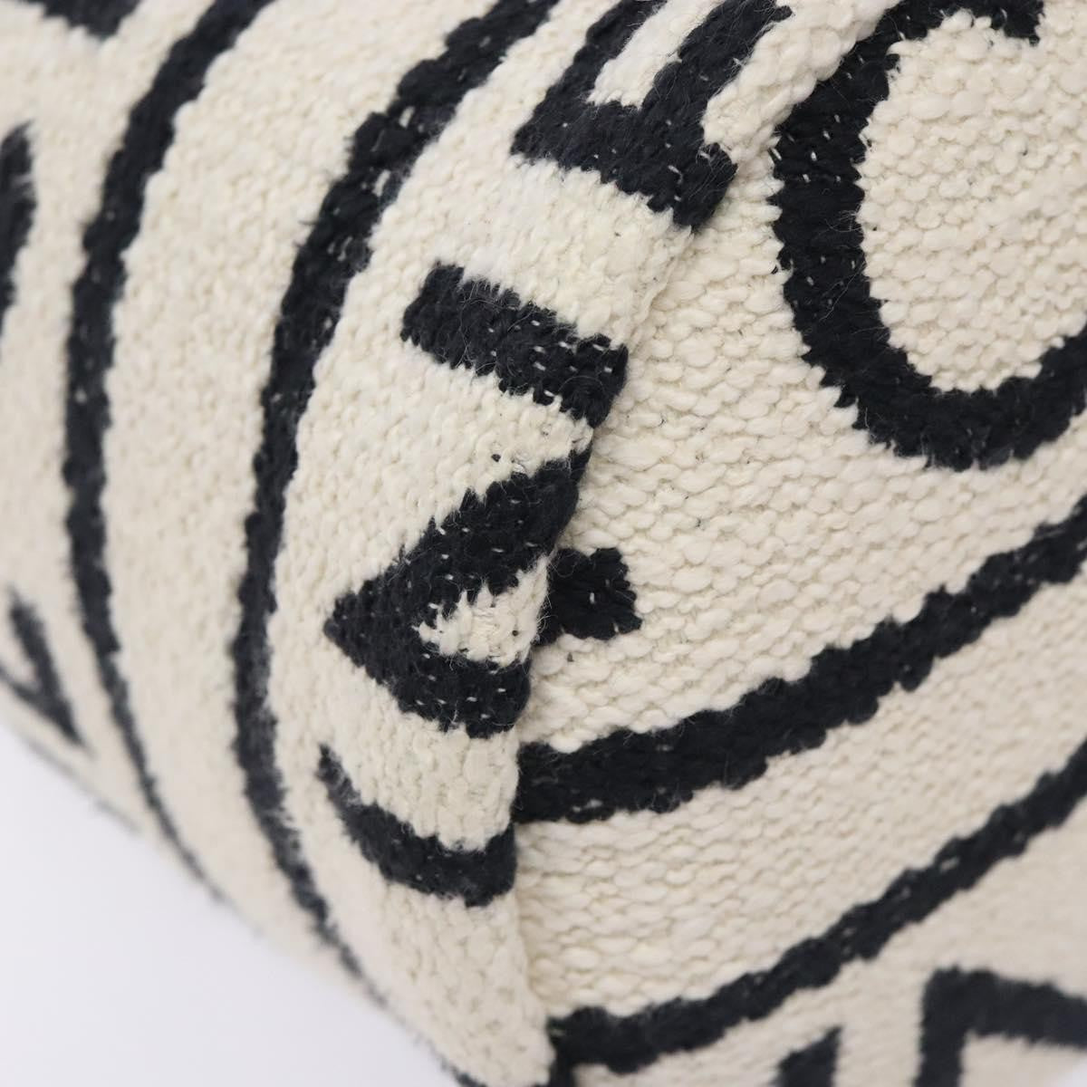 Celine Teen Drawstring Plein Soleil Bucket Bag Canvas with Leather, WHITE, CANVAS, Crossbody bag