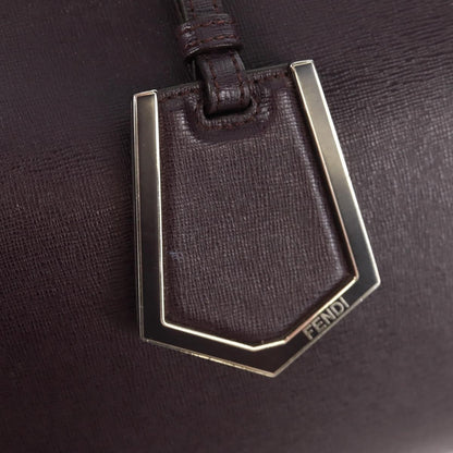 Fendi 2Jours Bag Leather, PURPLE, LEATHER, Handbag
