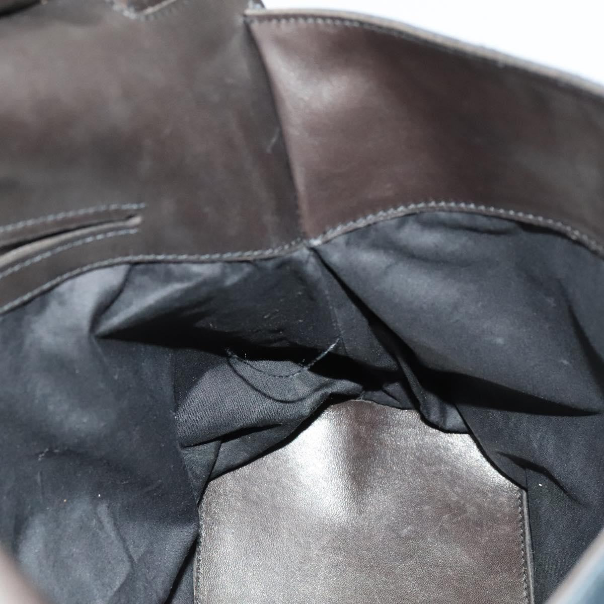 Bottega Veneta Vintage Flap Shoulder Bag Cotton, NAVY, COTTON, Shoulder bag