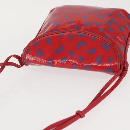 Bottega Veneta Butterfly shoulder bag PVC with Leather, RED, PVC, Shoulder bag