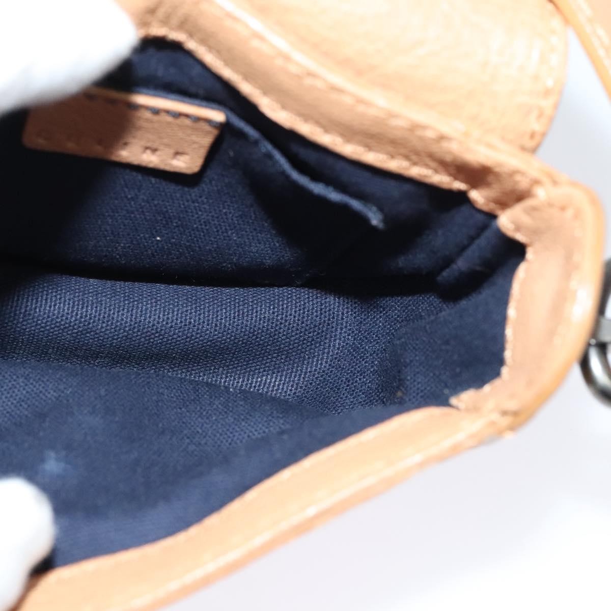 Celine Shoulder Bag Leather, BROWN, LEATHER, Shoulder bag