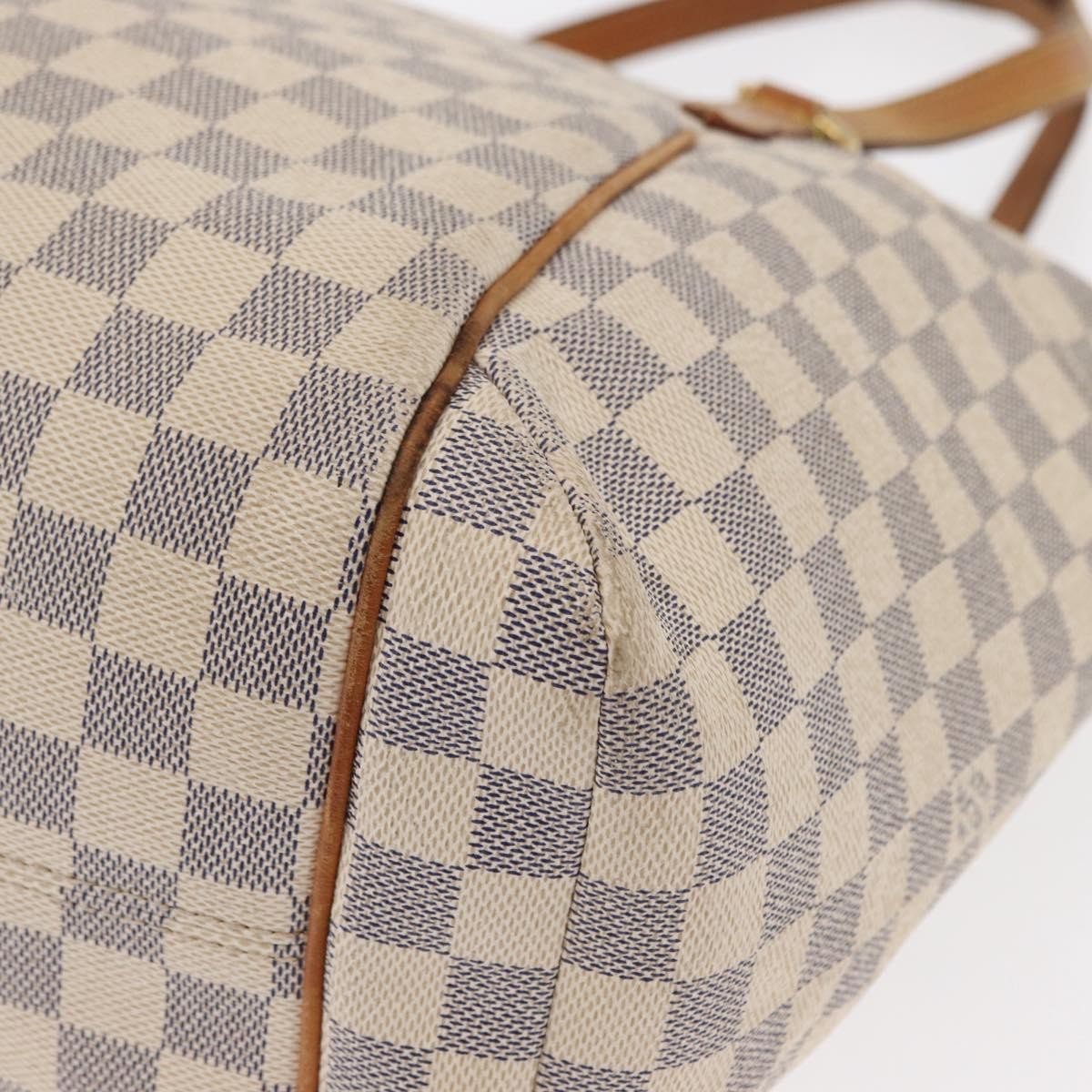 Louis Vuitton Totally Handbag Damier azur, WHITE, CANVAS, Tote bag