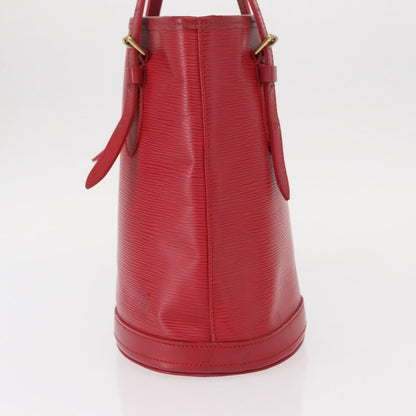 Louis Vuitton Bucket Bag Epi Leather, RED, LEATHER, Shoulder bag