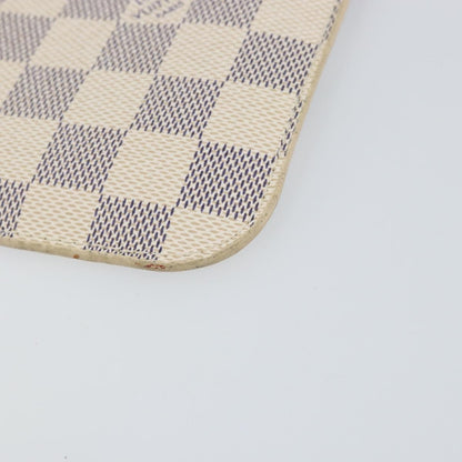 Louis Vuitton Neverfull Pochette Damier, BEIGE, CANVAS, Clutche & pouche